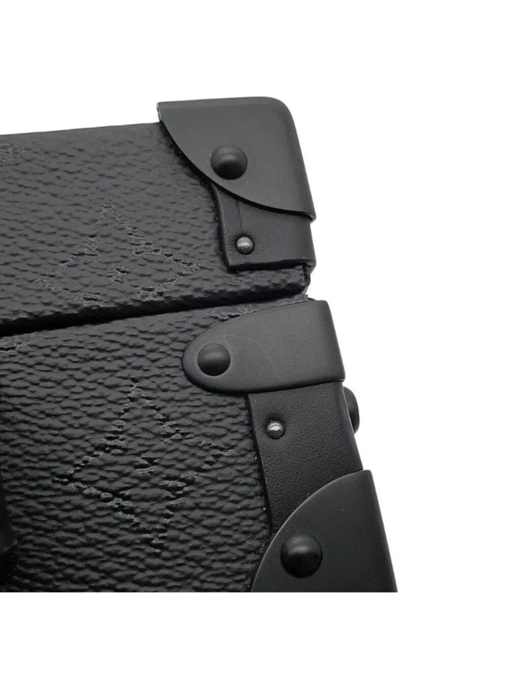 Louis Vuitton Shoulder Bag Monogram Midnight Handle Trunk Buckle Black